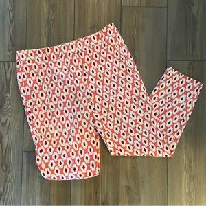 Kate Spade New York Pink Patterned Dress Pant